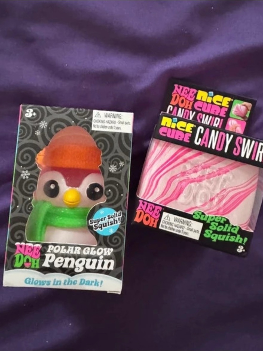 Polar Glow Penguin and Candy Cane Swirl Needohs